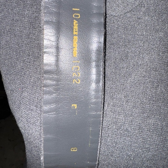 Adele Simpson 1950-1960 ladies dress suit with jacket and belt says Sz 10 - Picture 8 of 16